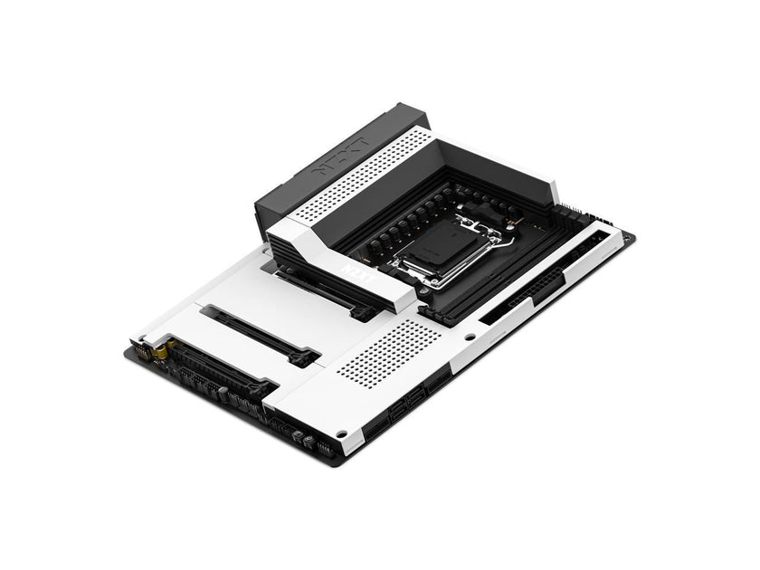 NZXT N7 B650E - N7-B65XT-W1 - AMD B650 chipset (Supports AMD 7000 Series CPUs) - ATX Gaming Motherboard - Integrated Rear I/O Shield - WiFi 6 connectivity - White