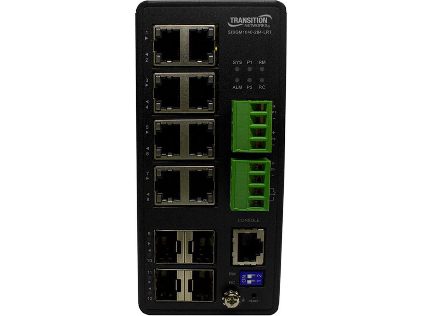 Transition Networks Managed Hardened Gigabit Ethernet Switch SISGM1040284LRT