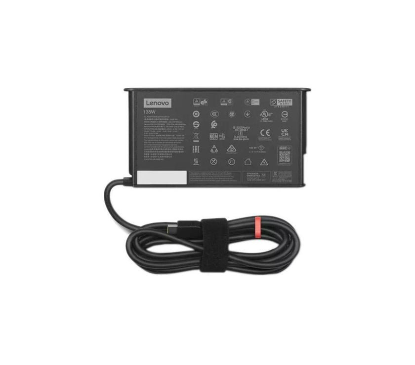 Lenovo ThinkPad 135W AC Adapter (USB-C) - 135 W - 120 V AC, 230 V AC Input - Black