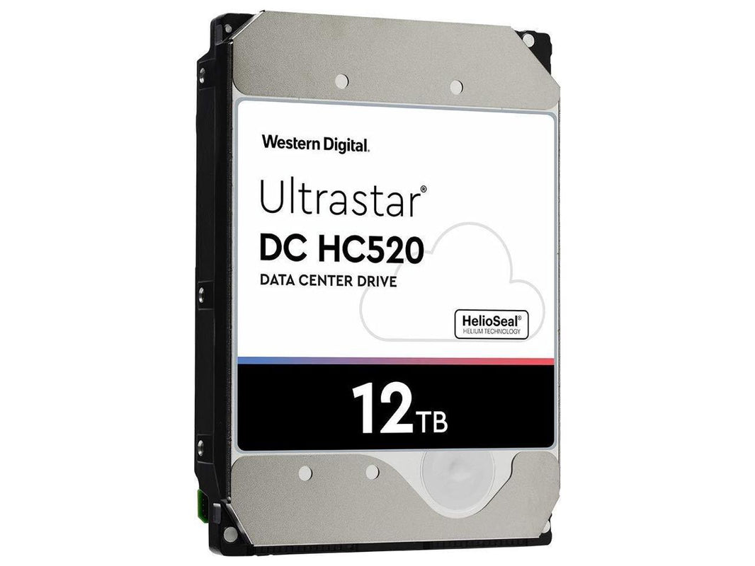 WD Ultrastar DC HC520 12TB Hard Drive 3.5" Internal 256MB SATA 7200 RPM 512E ISE NP3 DC HC520 0F30144 (HUH721212ALE600)