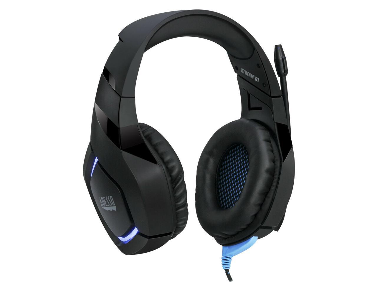 Adesso XTREAMG1 Comfortable Fit & Wear Built-In Noise Cancelling Stereo Gaming Headset with Microphone