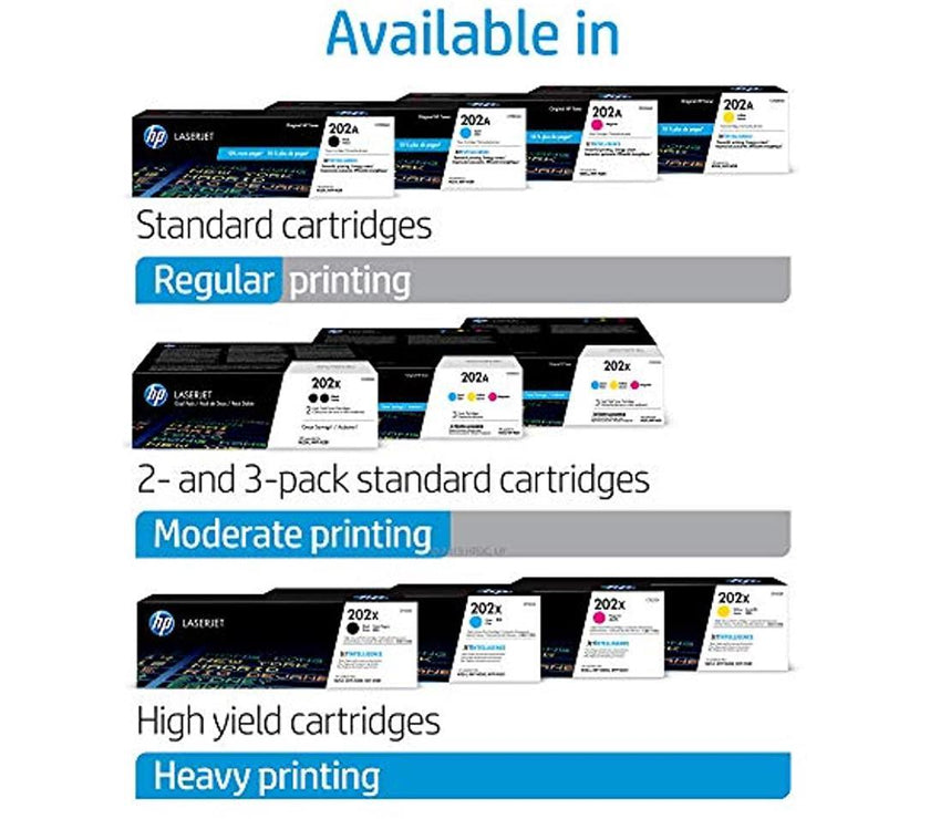 HP 202X CF500XD 2 High Yield Black Toner Cartridges