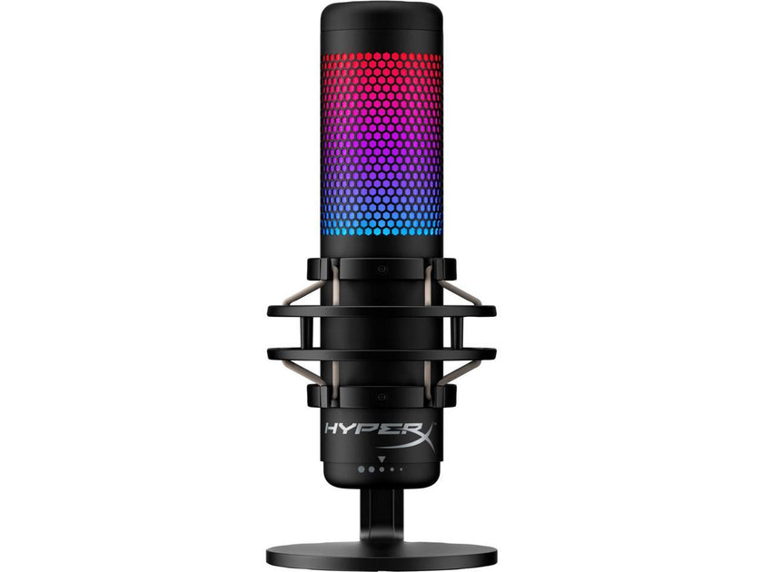 HyperX QuadCast S - USB Microphone (Black-Grey) - RGB Lighting