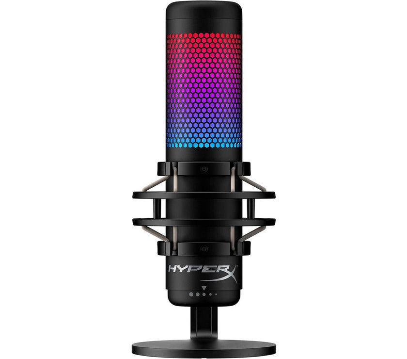 HyperX QuadCast S - USB Microphone (Black-Grey) - RGB Lighting