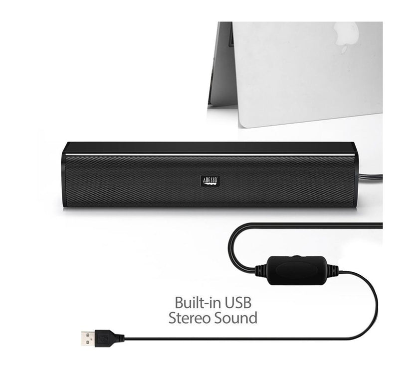 Adesso Speaker Xtream S5 USB Sound Bar Speaker 5Wx2 4ohm 160hz18khz 6ft RTL