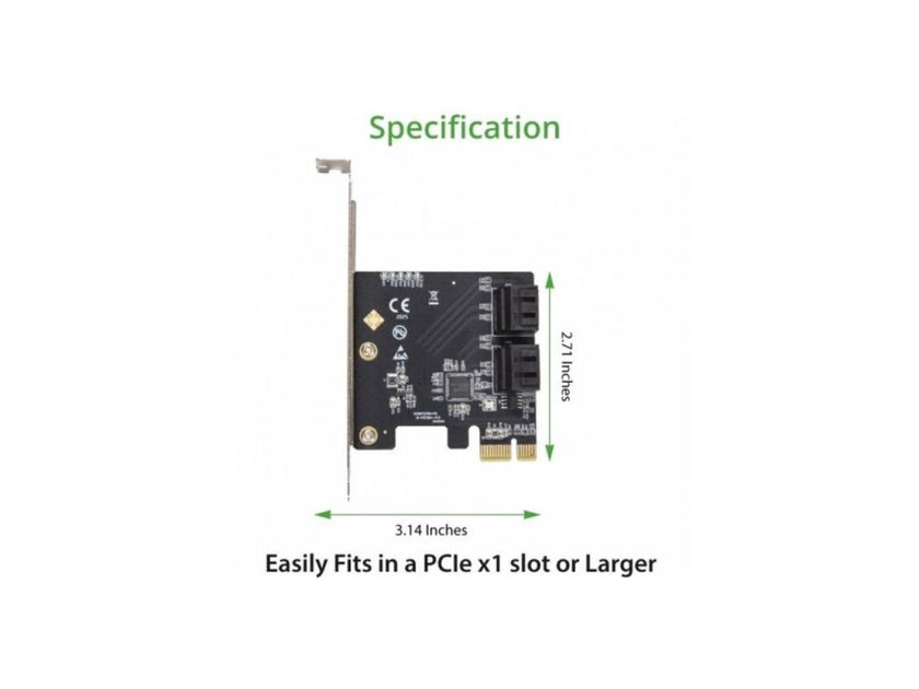 4 Port SATA III PCI-e 3.0 x1 Card Non-Raid with Low Profile Bracket