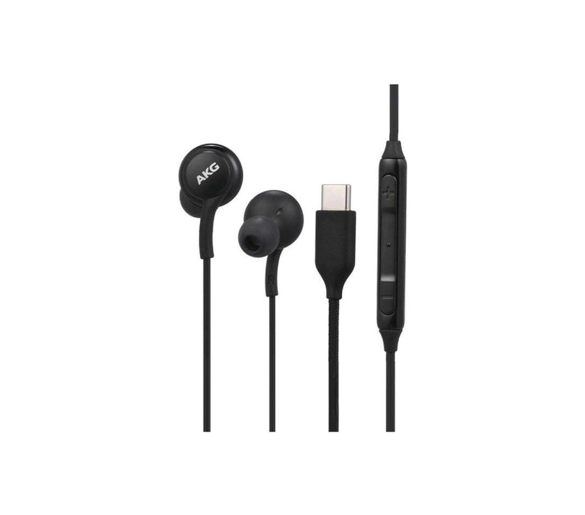 4XEM USB-C AKG Earphones with Mic and Volume Control Black 4XSAMEARAKGCB