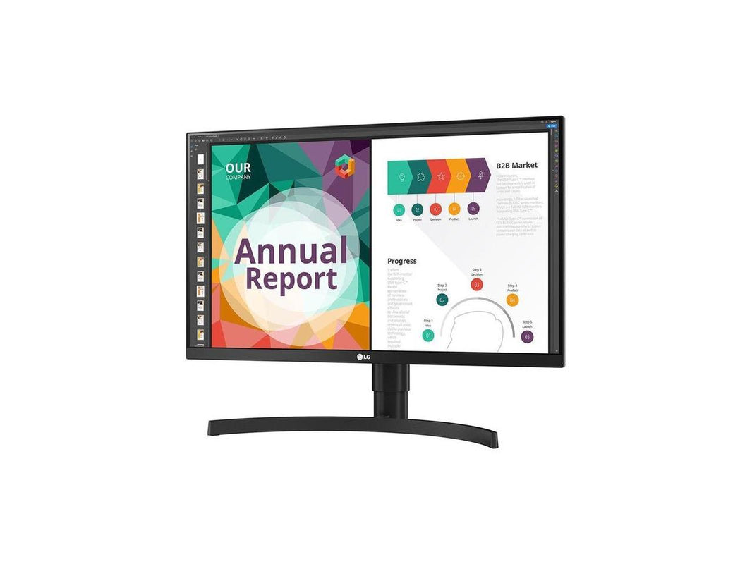 LG 27" IPS UHD Monitor 5 ms FreeSync (AMD Adaptive Sync) 3840 x 2160 (4K) sRGB 99% (CIE1931) Flat Panel 27BN85UN-B