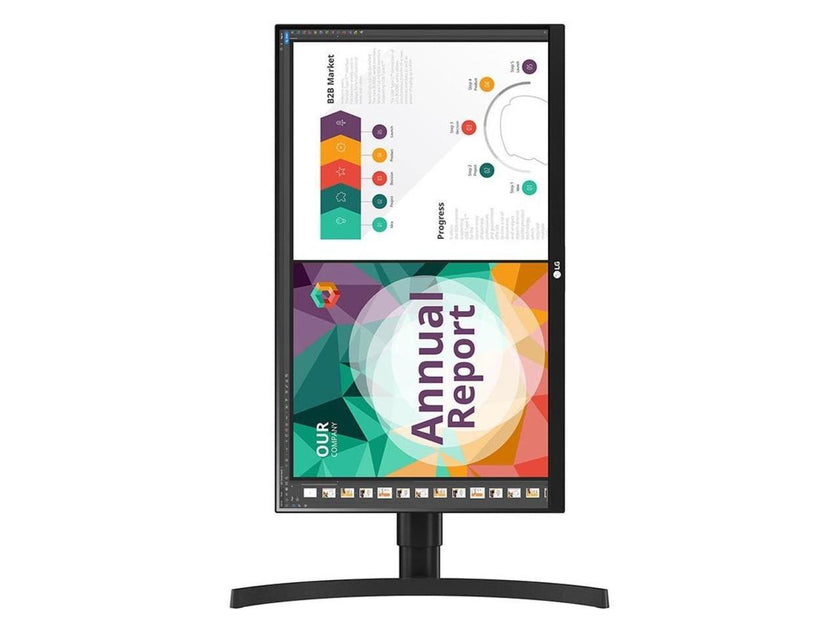 LG 27" IPS UHD Monitor 5 ms FreeSync (AMD Adaptive Sync) 3840 x 2160 (4K) sRGB 99% (CIE1931) Flat Panel 27BN85UN-B