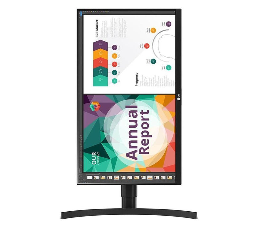 LG 27" IPS UHD Monitor 5 ms FreeSync (AMD Adaptive Sync) 3840 x 2160 (4K) sRGB 99% (CIE1931) Flat Panel 27BN85UN-B