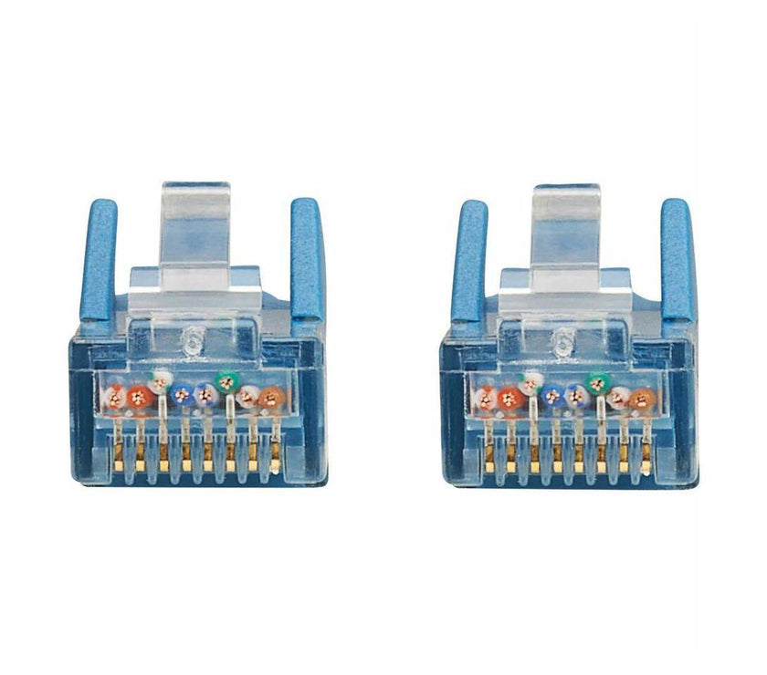 Tripp Lite Cat6 Gigabit Snagless Molded UTP Ethernet Cable (RJ45 M/M), PoE, LSZH, Blue, 0.5 - 6" Category 6 Network Cable for Network Device, Server, Switch, PoE Device, Patch Panel, Printer, Com