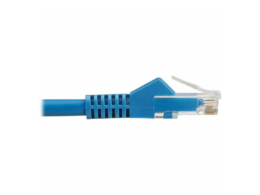 Tripp Lite Cat6 Gigabit Snagless Molded UTP Ethernet Cable (RJ45 M/M), PoE, LSZH, Blue, 0.5 - 6" Category 6 Network Cable for Network Device, Server, Switch, PoE Device, Patch Panel, Printer, Com