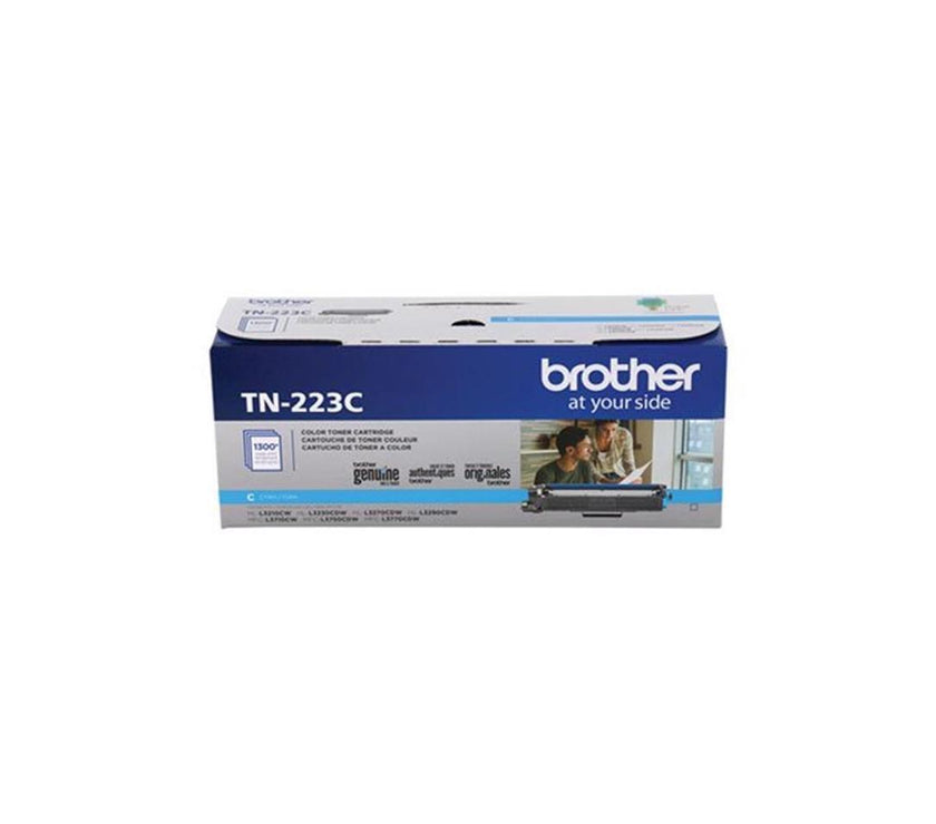 Brother International - TN223C - Brother Genuine TN-223C Standard Yield Cyan Toner Cartridge - Laser - Standard Yield -