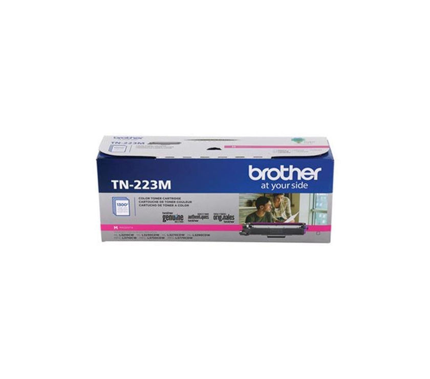 Brother International - TN223M - Brother Genuine TN-223M Standard Yield Magenta Toner Cartridge - Laser - Standard Yield