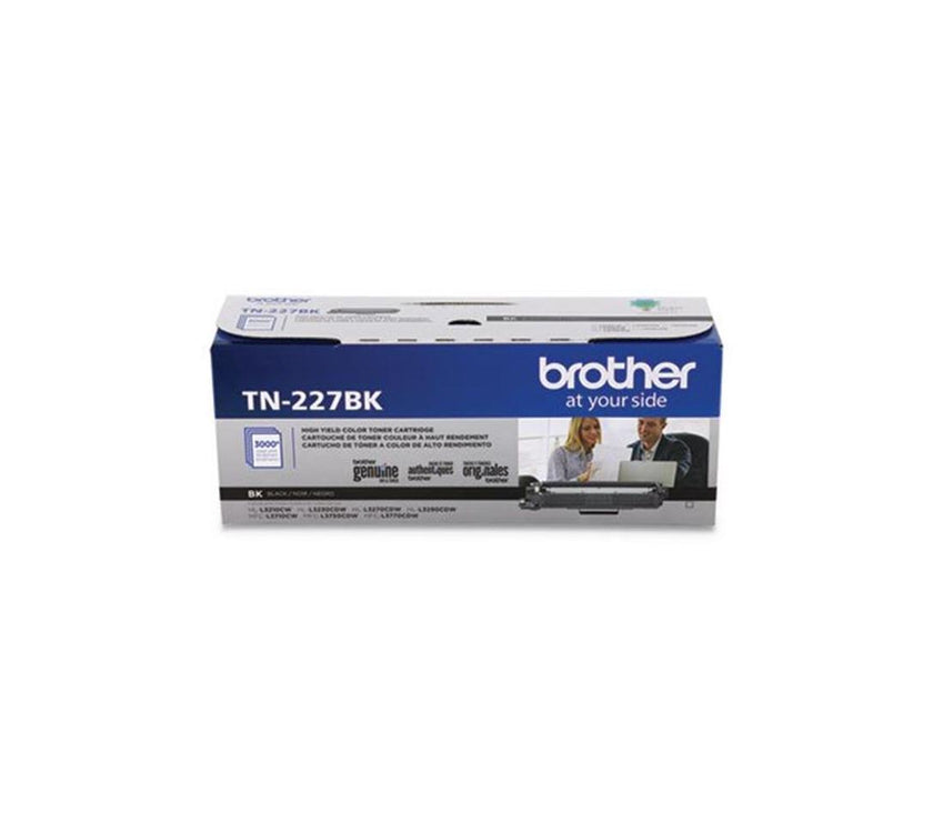 Brother International - TN227BK - Brother Genuine TN-227BK High Yield Black Toner Cartridge - Laser - High Yield - 3000 Pages