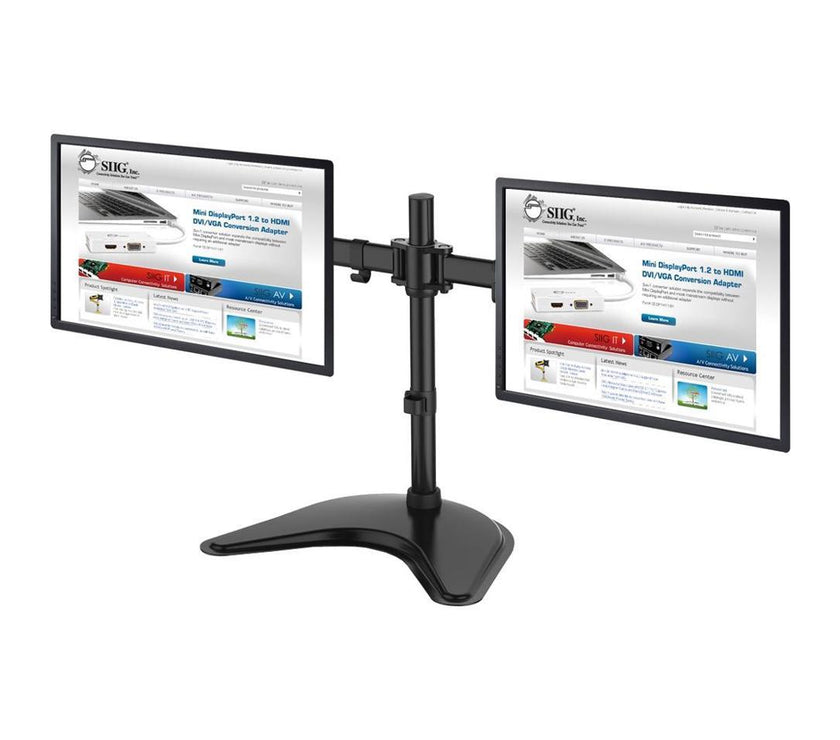 Siig Articulated Freestanding Dual Monitor Desk Stand - 13"-27