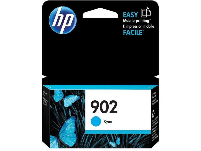 HP 902 Cyan Original Ink Cartridge, ~315 pages, T6L86AN#140