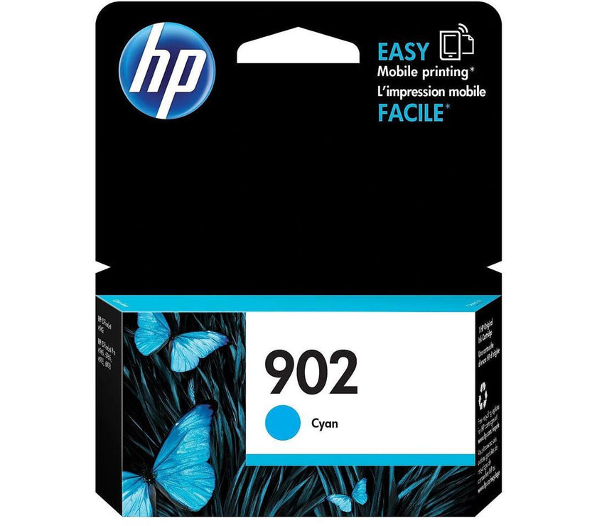 HP 902 Cyan Original Ink Cartridge, ~315 pages, T6L86AN#140