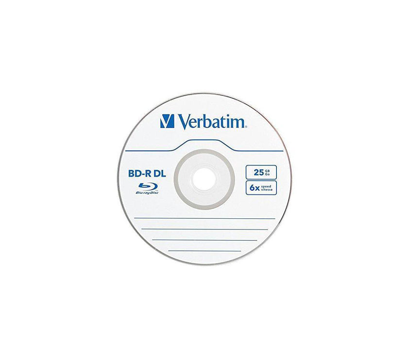 VERBATIM CORPORATION 98356 25PK BD-R DL 6X 50GB SPINDLE