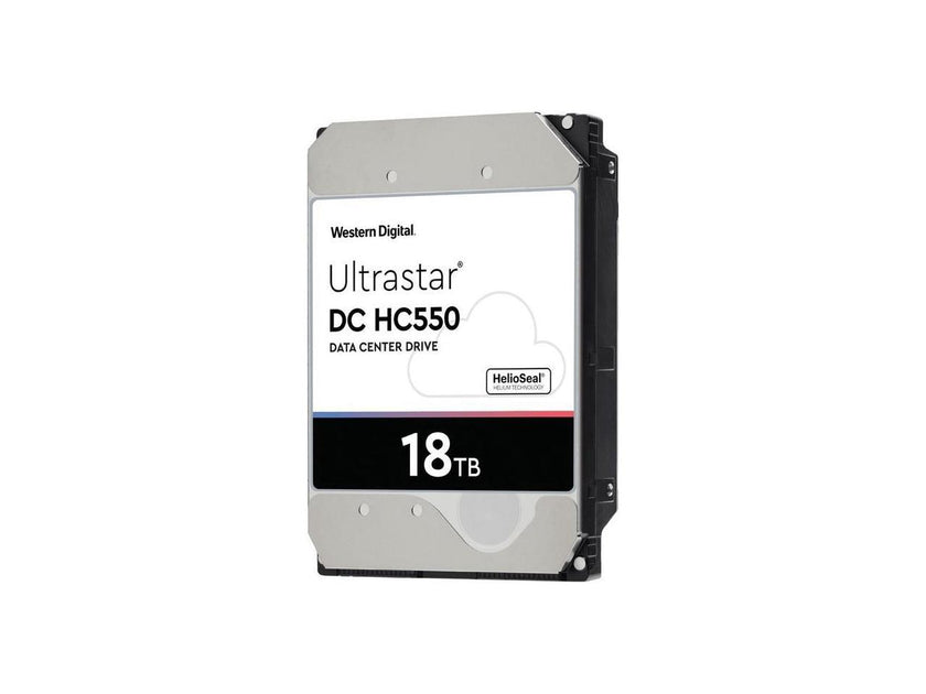 WD Ultrastar DC HC550 18TB Hard Drive 3.5" Internal 512MB 7200 RPM SAS 12Gb/s 512E SE P3 0F38353 (WUH721818AL5204)