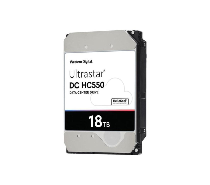 WD Ultrastar DC HC550 18TB Hard Drive 3.5" Internal 512MB 7200 RPM SAS 12Gb/s 512E SE P3 0F38353 (WUH721818AL5204)