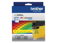 Brother LC406XLYS INKvestment High-Yield Ink 5000 Page-Yield Yellow