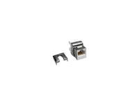 Tripp Lite Cat6a 110-Style Punchdown RJ45 Keystone Jack, White, TAA