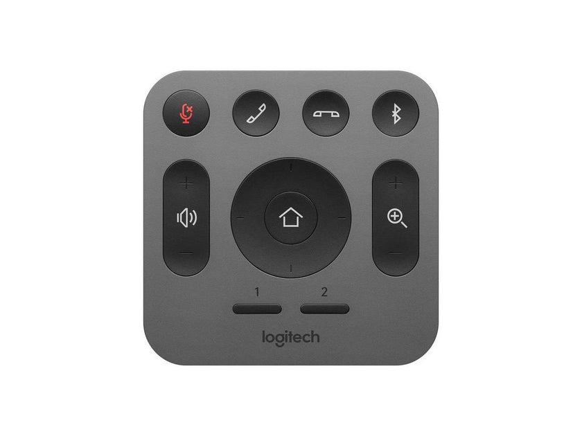 Logitech 993-001389 RF Wireless Replacement Remote for MeetUp Conference Camera - Gray