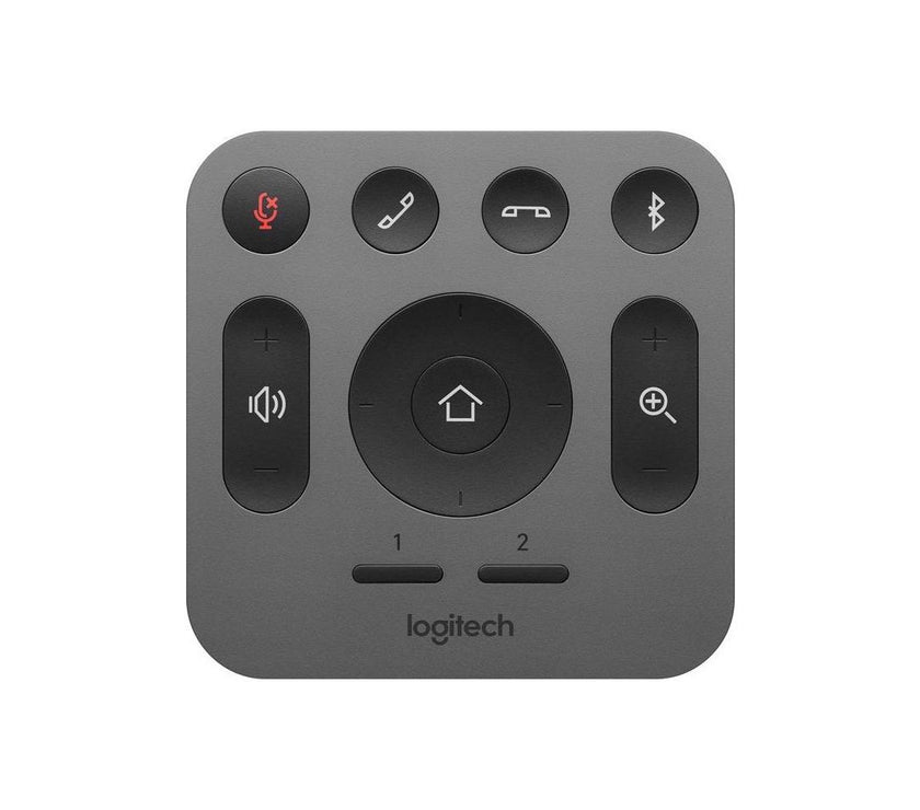 Logitech 993-001389 RF Wireless Replacement Remote for MeetUp Conference Camera - Gray