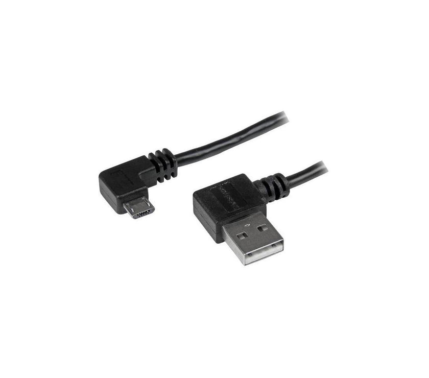 StarTech.com 1m 3 ft Micro-USB Cable with Right-Angled Connectors - M/M - USB A to Micro B Cable