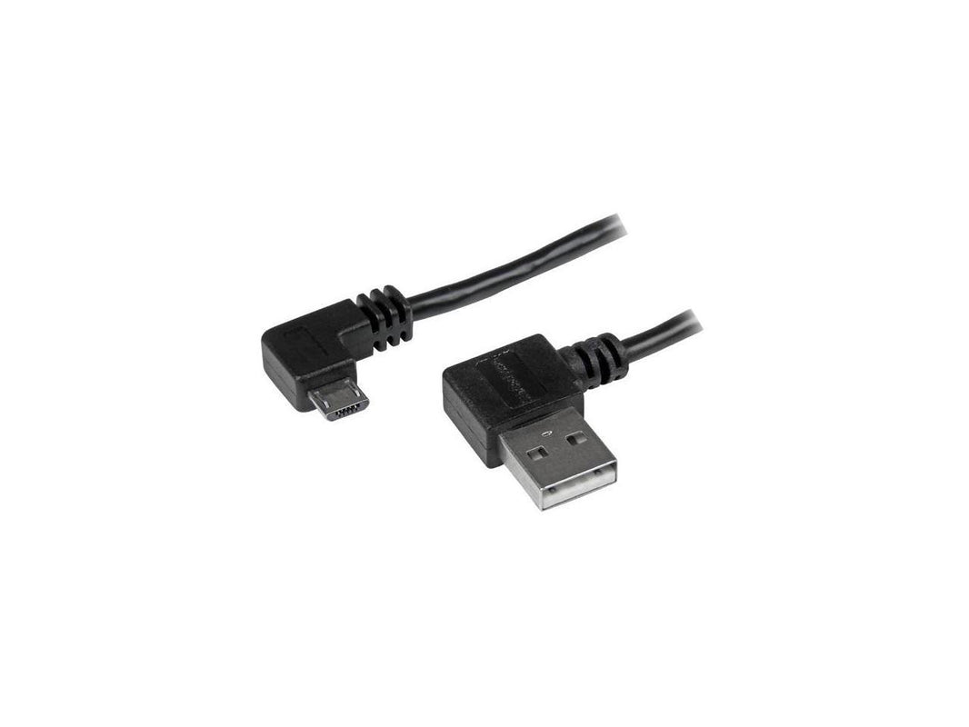 StarTech.com 1m 3 ft Micro-USB Cable with Right-Angled Connectors - M/M - USB A to Micro B Cable