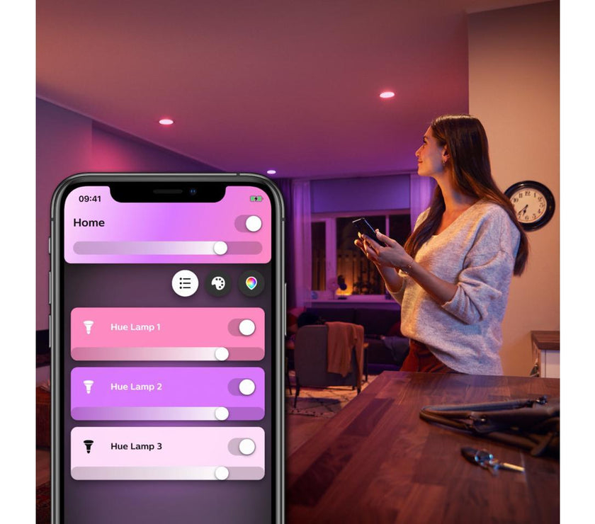 Philips Hue White and Color Ambiance 2-Pack A19 LED Smart Bulb