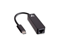 V7 Black Usb Video Adapter Usb-C Male To Rj45 Male