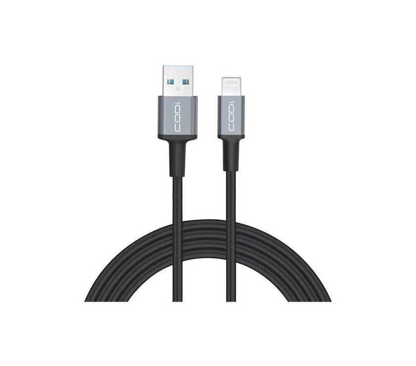 Codi 6' Braided Nylon USB-A to MFI Lightning Charge & Sync Cable A01070