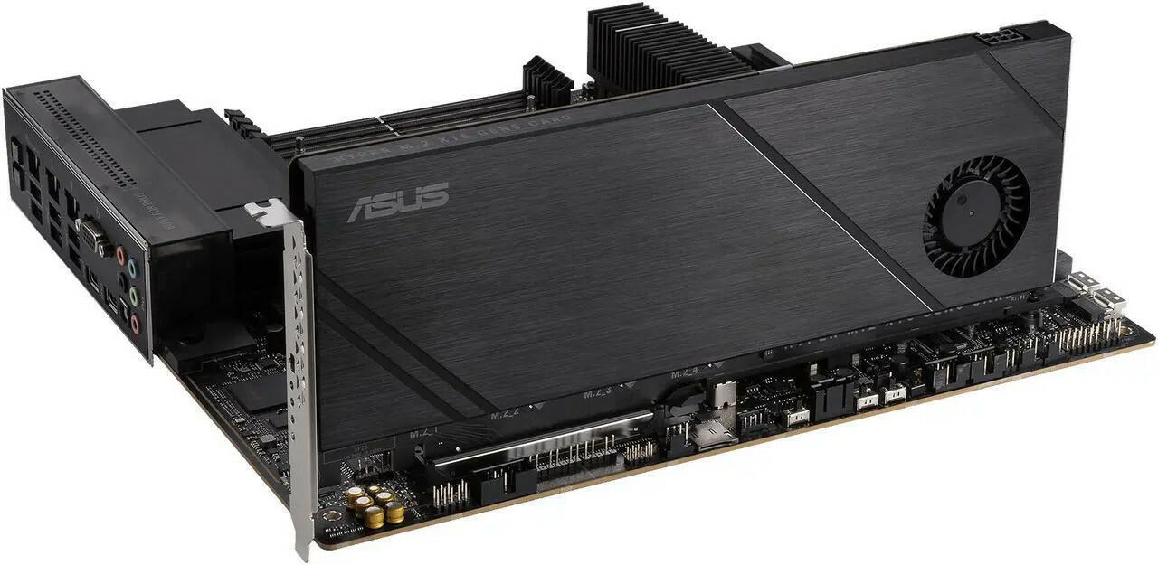 ASUS Hyper M.2 x16 Gen5 Card (PCIe 5.0/4.0) 4x NVMe M.2 (2242/2260/2280/22110)