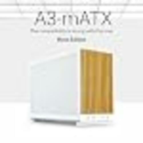 Lian Li A3-mATX PC Case - Wood Edition - Micro ATX Case - Supports 360mm AIO Cooler & 415mm GPU - Wood Front Panel - No Fans Included - White (A3W-WD)