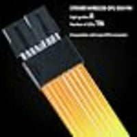 Lian Li Strimer Wireless 8-Pin GPU RGB Power Extension Cable, 2.4GHz Wireless Lighting Control, 382mm (15.03 in) 8 Light Guides, Controller Required (Not Included) (PW8-1W)