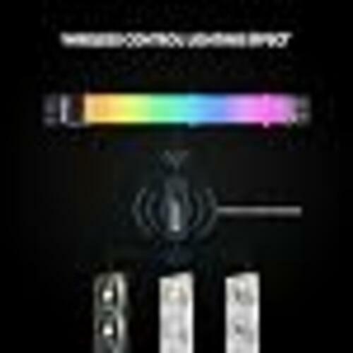 Lian Li Strimer Wireless 8-Pin GPU RGB Power Extension Cable, 2.4GHz Wireless Lighting Control, 382mm (15.03 in) 8 Light Guides, Controller Required (Not Included) (PW8-1W)