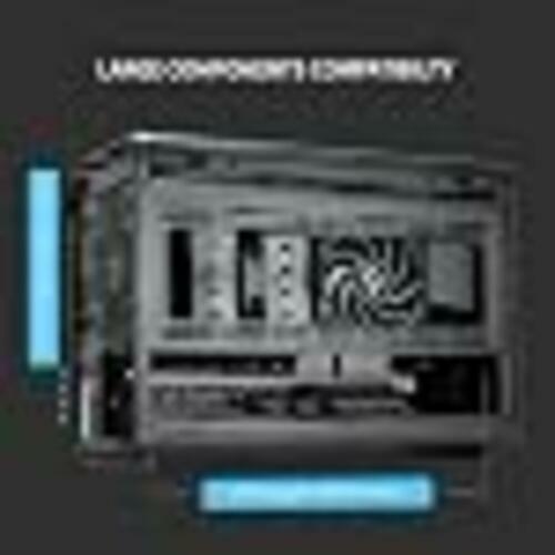 Lian Li A3-mATX PC Case - Wood Edition - Micro ATX Case - Supports 360mm AIO Cooler & 415mm GPU - Wood Front Panel - No Fans Included - White (A3W-WD)
